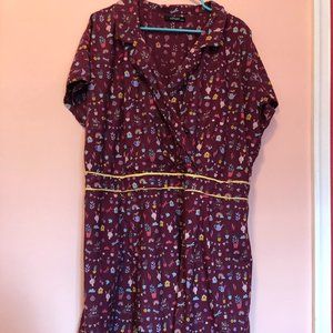 eShakti size 22 dress garden rabbit/ bunny print